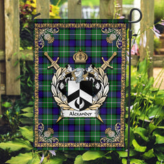 Clan Alexander Tartan Crest Garden Flag - Celtic Thistle SI14 Clan Alexander Tartan Today