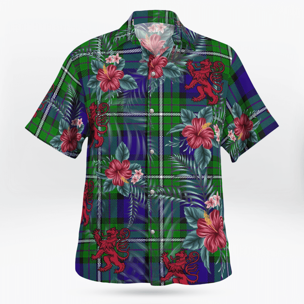 Clan Alexander Tartan Scottish Lion Hawaiian Shirt YM33 Alexander Tartan Tartan Hawaii Shirt