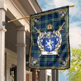 Clan Allan Tartan Crest Garden Flag - Celtic Thistle VR77 Clan Hall Tartan Today