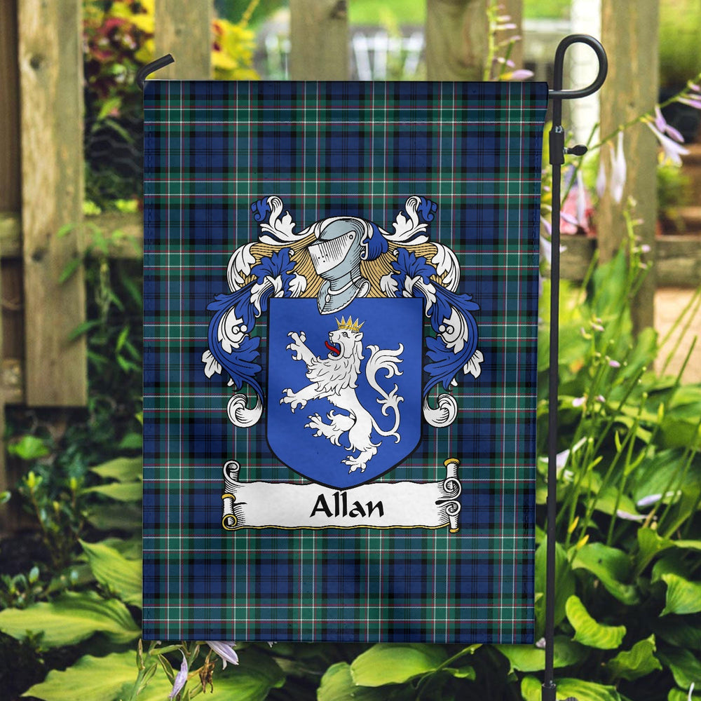 Clan Allan Tartan Crest Garden Flag IV23 Clan Hall Tartan Today