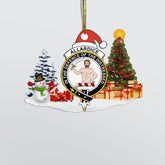Clan Allardice Crest Tartan Acrylic Christmas Ornament KZ70 Allardice Tartan Tartan Christmas