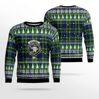 Clan Allardice Crest Tartan Christmas Ugly Sweater
