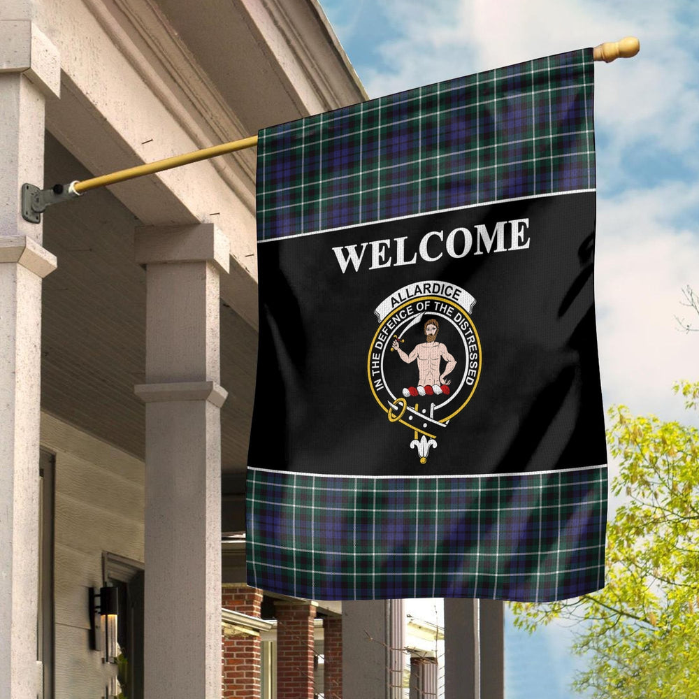 Clan Allardice Tartan Crest Black Garden Flag FR33 Clan Allardice Tartan Today