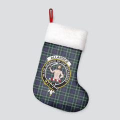 Clan Allardice Tartan Crest Christmas Stocking XZ98 Allardice Tartan Tartan Stocking