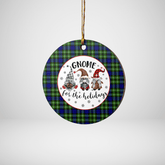 Clan Allardice Tartan Gnome Round Ceramic Ornament MI14 Allardice Tartan Tartan Christmas