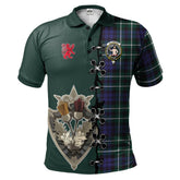 Clan Allardice Tartan Polo Shirt - Lion Rampant And Celtic Thistle Style EJ21 Allardice Tartan Tartan Polo
