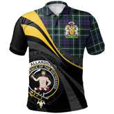 Clan Allardice Tartan Polo Shirt - Royal Coat Of Arms Style QE81 Allardice Tartan Tartan Polo