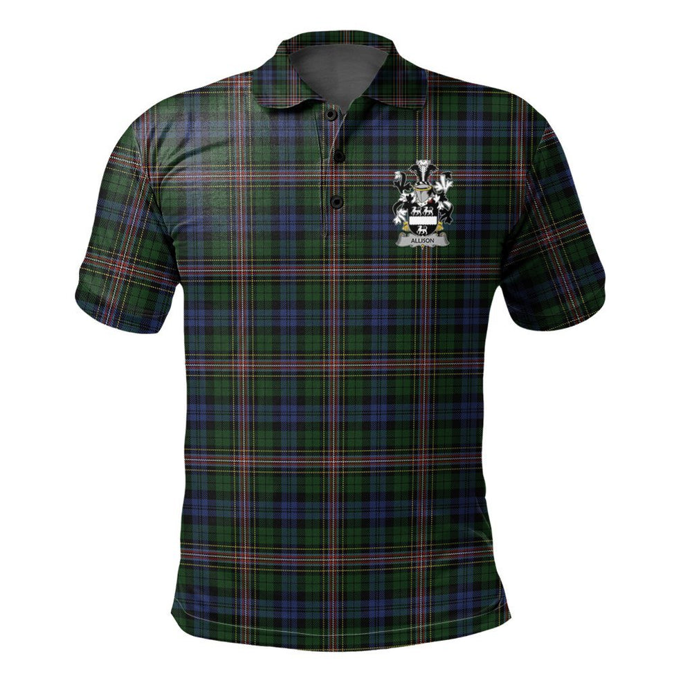 Clan Allison Tartan & Crest Family Polo Shirt PM31 Allison Tartan & Tartan Family Tartan Polo