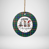 Clan Allison Tartan Gnome Round Ceramic Ornament BA71 Allison Tartan Tartan Christmas