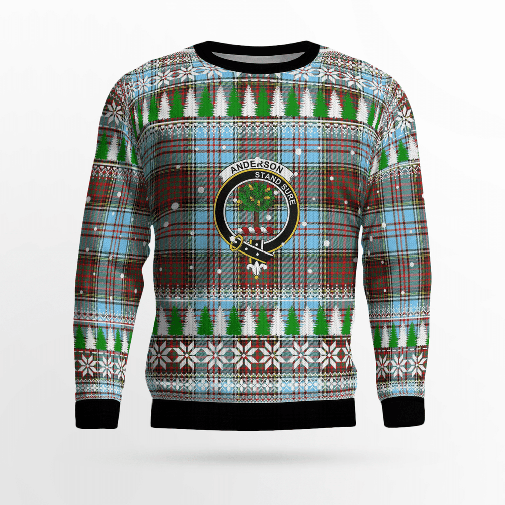 Clan Anderson Ancient Crest Tartan Christmas Ugly Sweater LY94 Anderson Ancient Crest Tartan Tartan Ugly Sweater