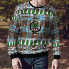 Clan Anderson Ancient Crest Tartan Christmas Ugly Sweater LY94 Anderson Ancient Crest Tartan Tartan Ugly Sweater