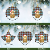 Clan Anderson Ancient Tartan Christmas Ceramic Ornament Highland Cows Style DS97 Anderson Ancient Tartan Tartan Ornament