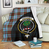 Clan Anderson Ancient Tartan Crest Blanket Wave Style XO95 Clan Anderson Tartan Today