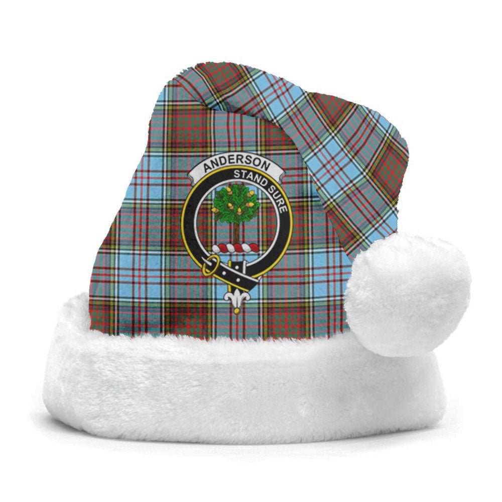 Clan Anderson Ancient Tartan Crest Christmas Santa Hat WY97 Anderson Ancient Tartan Tartan Santa Hat