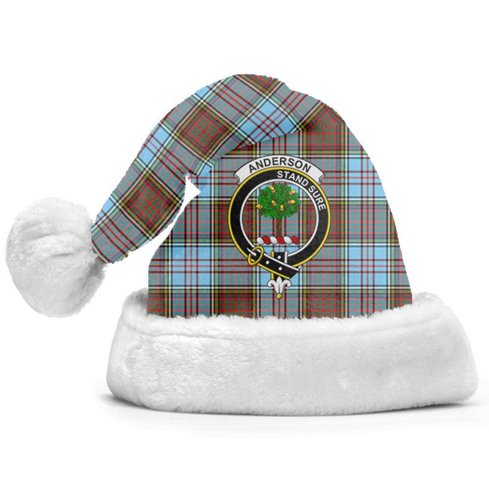 Clan Anderson Ancient Tartan Crest Christmas Santa Hat WY97 Anderson Ancient Tartan Tartan Santa Hat