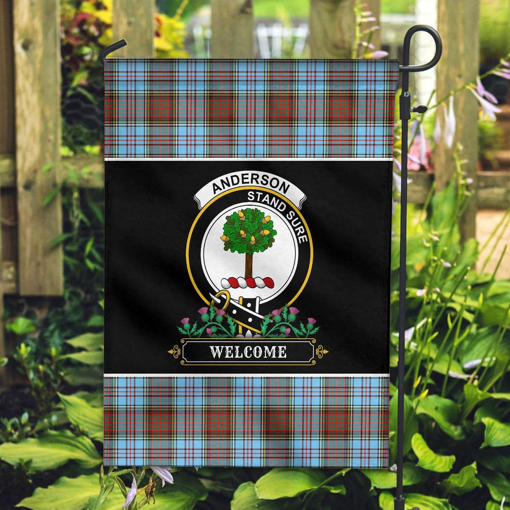 Clan Anderson Ancient Tartan Crest Garden Flag - Welcome LI29 Clan Anderson Tartan Today