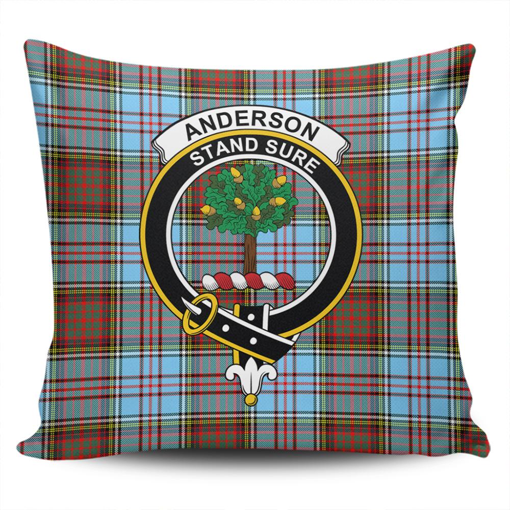 Clan Anderson Ancient Tartan Crest Pillow Cover SI87 Clan Anderson Tartan Today