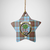 Clan Anderson Ancient Tartan Crest Star Ceramic Ornament ED42 Anderson Ancient Tartan Tartan Christmas