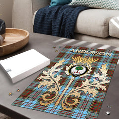 Clan Anderson Ancient Tartan  Crest Thistle Jigsaw Puzzles Gift For Family DQ83 Clan Anderson Tartan Today