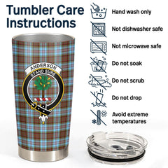 Clan Anderson Ancient Tartan Crest Tumbler WK54 Clan Anderson Tartan Today