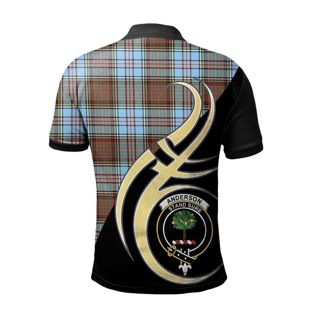 Clan Anderson Ancient Tartan Polo Shirt - Believe In Me Style BN98 Anderson Ancient Tartan Tartan Polo
