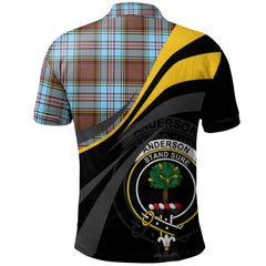 Clan Anderson Ancient Tartan Polo Shirt - Royal Coat Of Arms Style ZK91 Anderson Ancient Tartan Tartan Polo