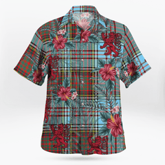 Clan Anderson Ancient Tartan Scottish Lion Hawaiian Shirt JX38 Anderson Ancient Tartan Tartan Hawaii Shirt