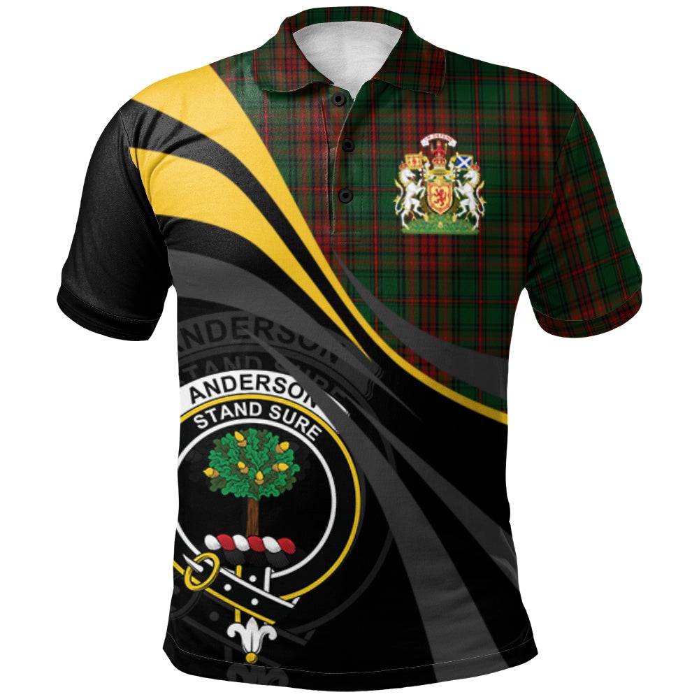 Clan Anderson Coulson Bonner 01 Tartan Polo Shirt - Royal Coat Of Arms Style PA90 Anderson Coulson Bonner 01 Tartan Tartan Polo