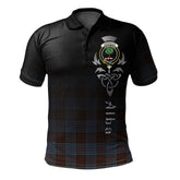 Clan Anderson Highland Society of London Tartan Polo Shirt - Alba Celtic Style HU56 Anderson Highland Society of London Tartan Tartan Polo