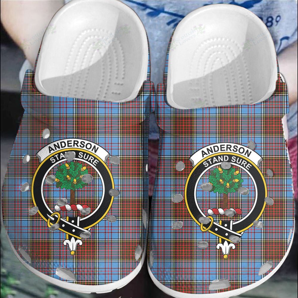 Clan Anderson Modern Tartan Crest Clogs Classic BD26 Anderson Modern Tartan Tartan Today
