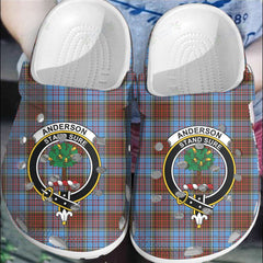 Clan Anderson Modern Tartan Crest Clogs Classic BD26 Anderson Modern Tartan Tartan Today