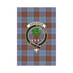Clan Anderson Modern Tartan Crest Garden Flag DS33 Clan Anderson Tartan Today