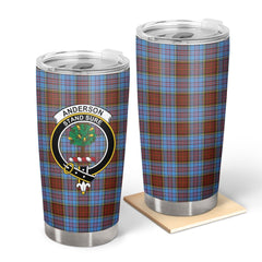 Clan Anderson Modern Tartan Crest Tumbler CH41 Clan Anderson Tartan Today