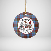 Clan Anderson Modern Tartan Gnome Round Ceramic Ornament ZT95 Anderson Modern Tartan Tartan Christmas