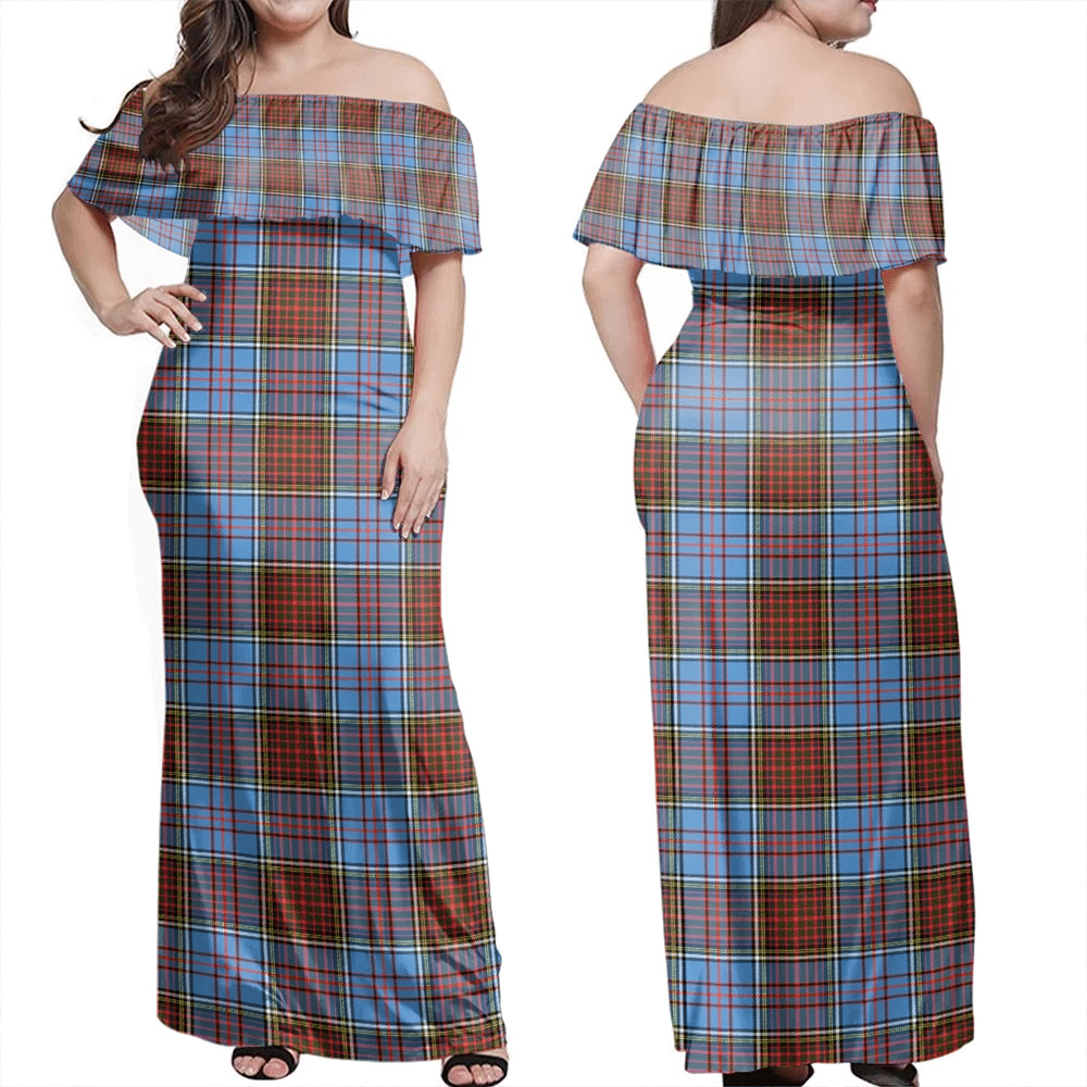 Clan Anderson Modern Tartan Hawaii Dress YU35 Clan Anderson Tartan Hawaii Dress