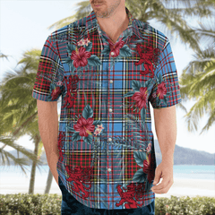 Clan Anderson Modern Tartan Scottish Lion Hawaiian Shirt HP81 Anderson Modern Tartan Tartan Hawaii Shirt