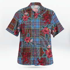 Clan Anderson Modern Tartan Scottish Lion Hawaiian Shirt HP81 Anderson Modern Tartan Tartan Hawaii Shirt