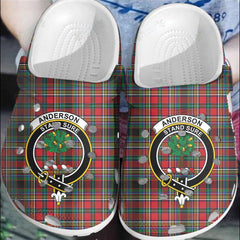 Clan Anderson of Arbrake Tartan Crest Clogs Classic WA54 Anderson of Arbrake Tartan Tartan Today