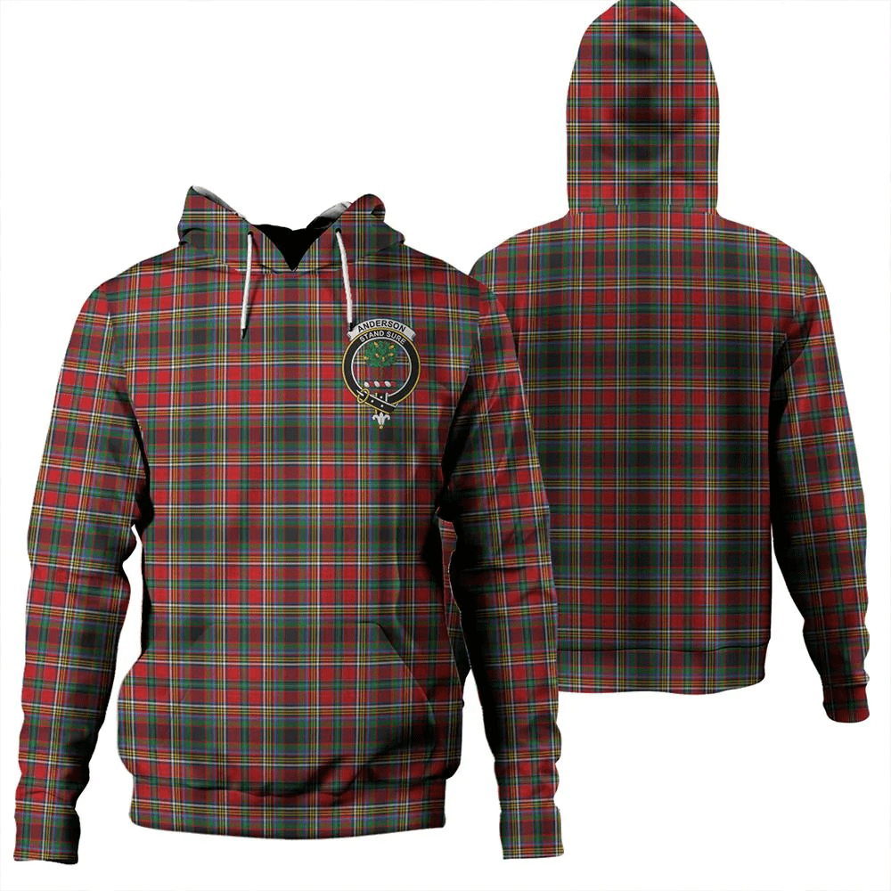 Clan Anderson of Arbrake Tartan Hoodie Crest ITTPPEOX-1 Anderson of Arbrake Tartan Hoodies