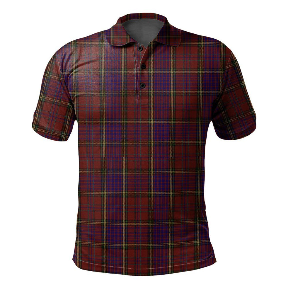 Clan Anderson of Kinnedear Red Tartan Polo Shirt GI66 Anderson of Kinnedear Red Tartan Tartan Polo