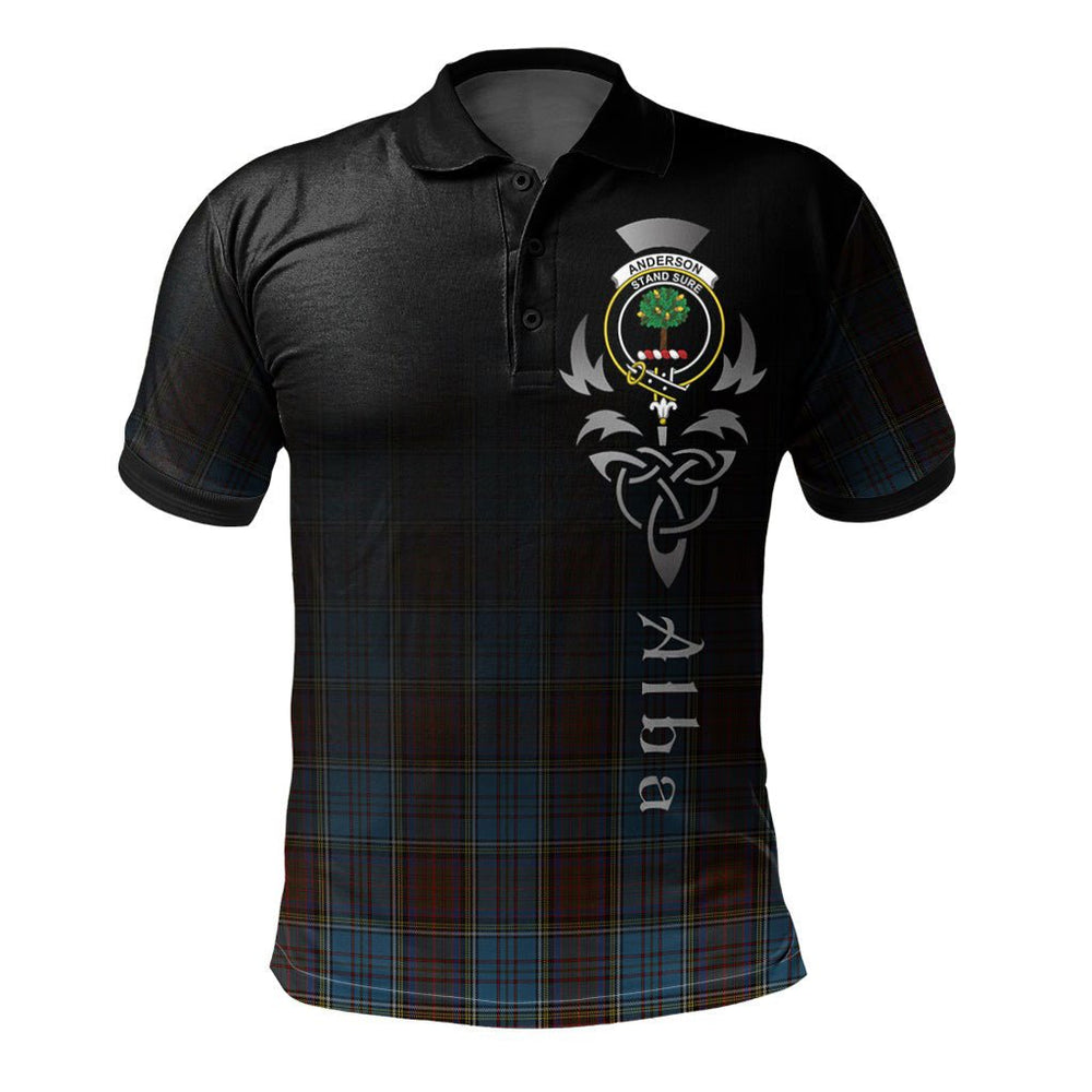 Clan Anderson Paton Tartan Polo Shirt - Alba Celtic Style WR95 Anderson Paton Tartan Tartan Polo