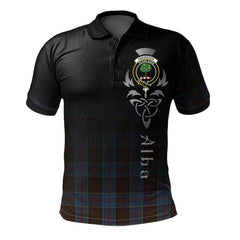 Clan Anderson STS Tartan Polo Shirt - Alba Celtic Style NO67 Anderson STS Tartan Tartan Polo
