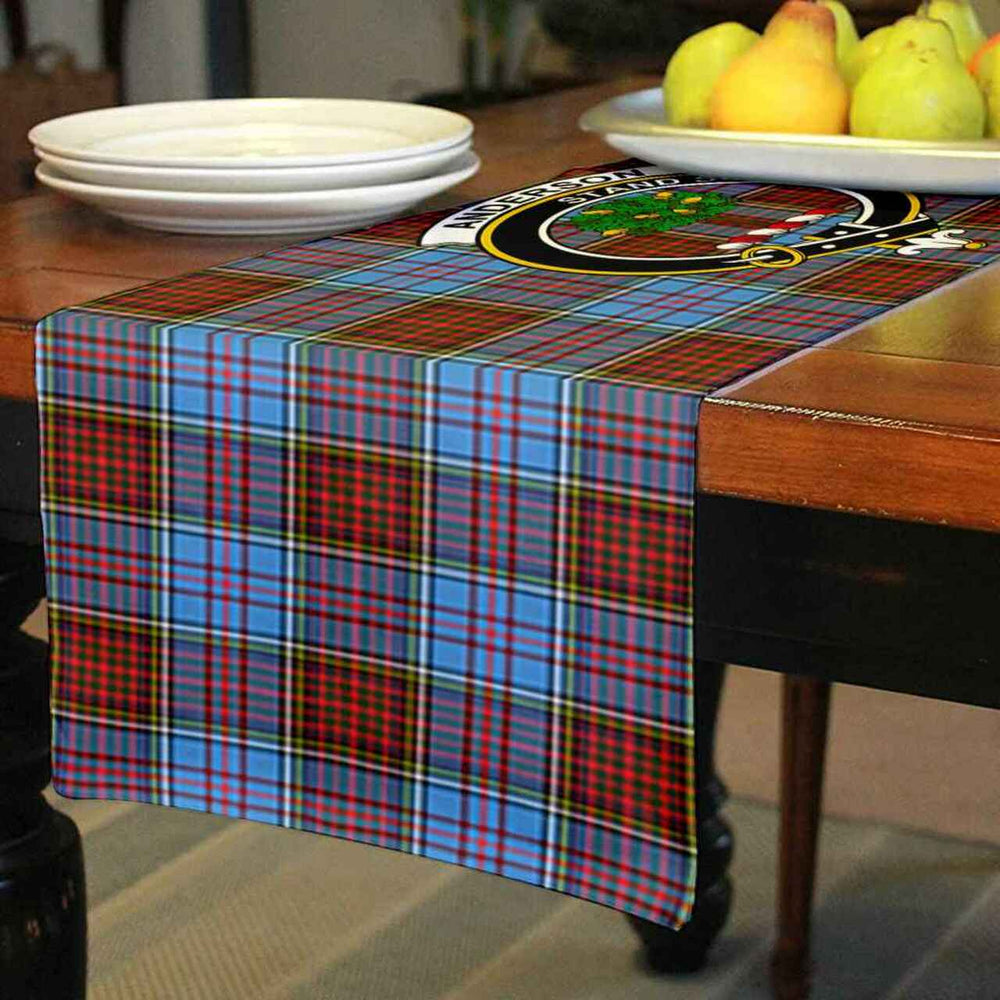 Clan Anderson Tartan Crest Table Runner Cotton BB77 Anderson Tartan Tartan Table Runner