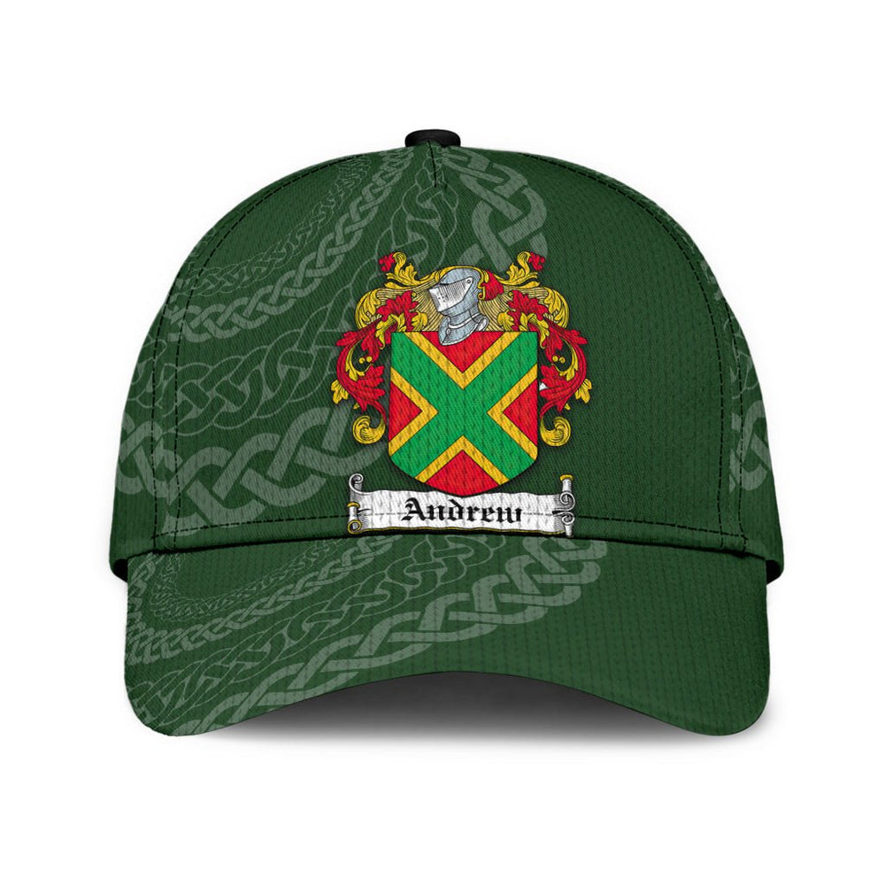 Clan Andrew Coat Of Arms - Irish Family Crest St Patrick's Day Classic CapZG23 Classic Cap - Andrew Coat Of Arms St Patrick's Day Classic Cap Irish Cap