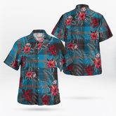 Clan Angus Ancient Tartan Scottish Lion Hawaiian Shirt TG47 Angus Ancient Tartan Tartan Hawaii Shirt