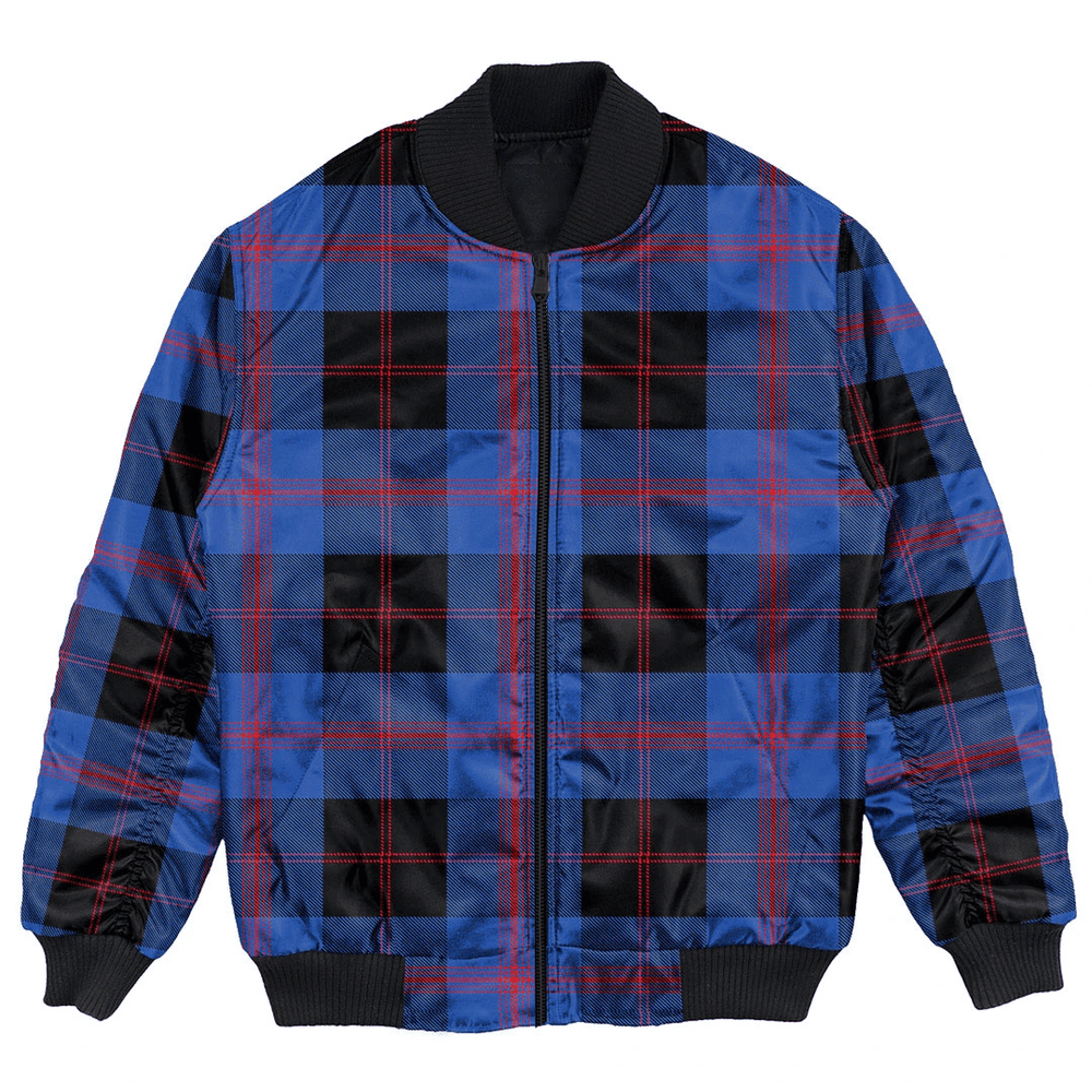 Clan Angus Modern Tartan Bomber Jacket GJ53 Angus Modern Tartan Tartan Bomber Jacket