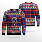 Clan Anstruther Crest Tartan Christmas Ugly Sweater RX10 Anstruther Crest Tartan Tartan Ugly Sweater
