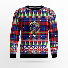 Clan Anstruther Crest Tartan Christmas Ugly Sweater RX10 Anstruther Crest Tartan Tartan Ugly Sweater
