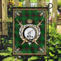 Clan Anstruther Tartan Crest Garden Flag - Celtic Thistle QO49 Clan Anstruther Tartan Today