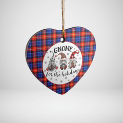 Clan Anstruther Tartan Gnome Heart Ceramic Ornament YX69 Anstruther Tartan Gnome Tartan Christmas